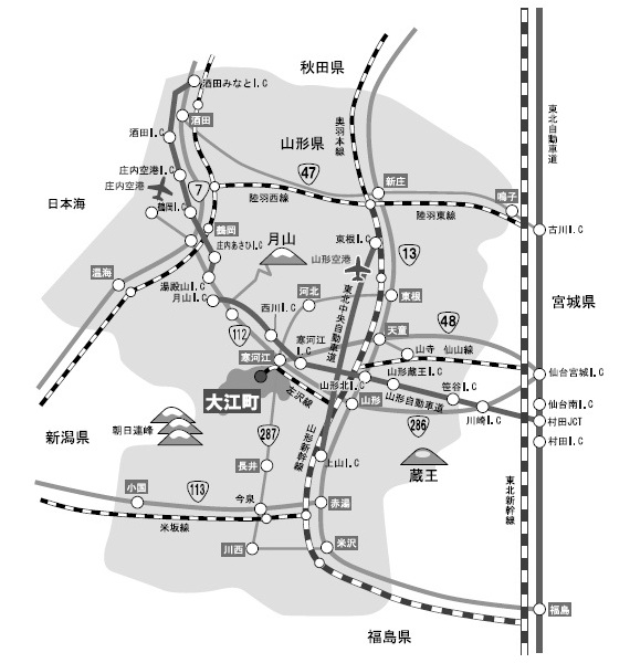 山形県地図