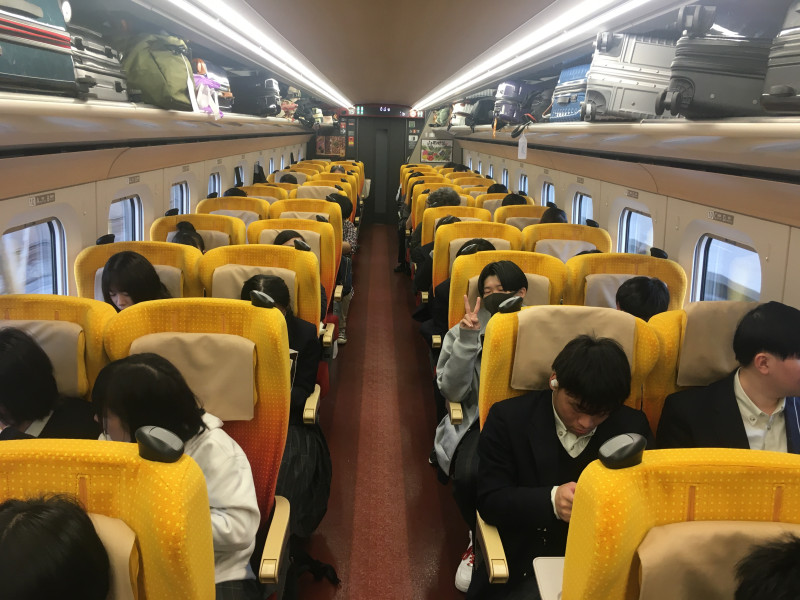 ４日目山形新幹線車内